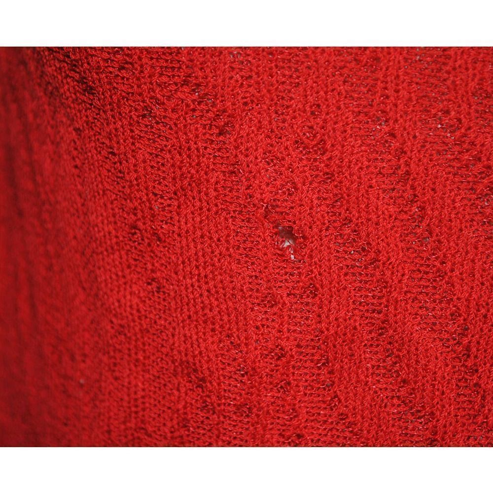 St. John Red Zebra Pattern Knit Turtleneck Sleeve… - image 7